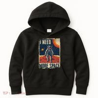 Space Man Astronaut Retro I Need More Space Kids Hoodie thumb 0
