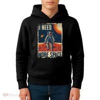 Space Man Astronaut Retro I Need More Space Kids Hoodie thumb 4