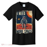 Space Man Astronaut Retro I Need More Space Kids T-Shirt thumb 0