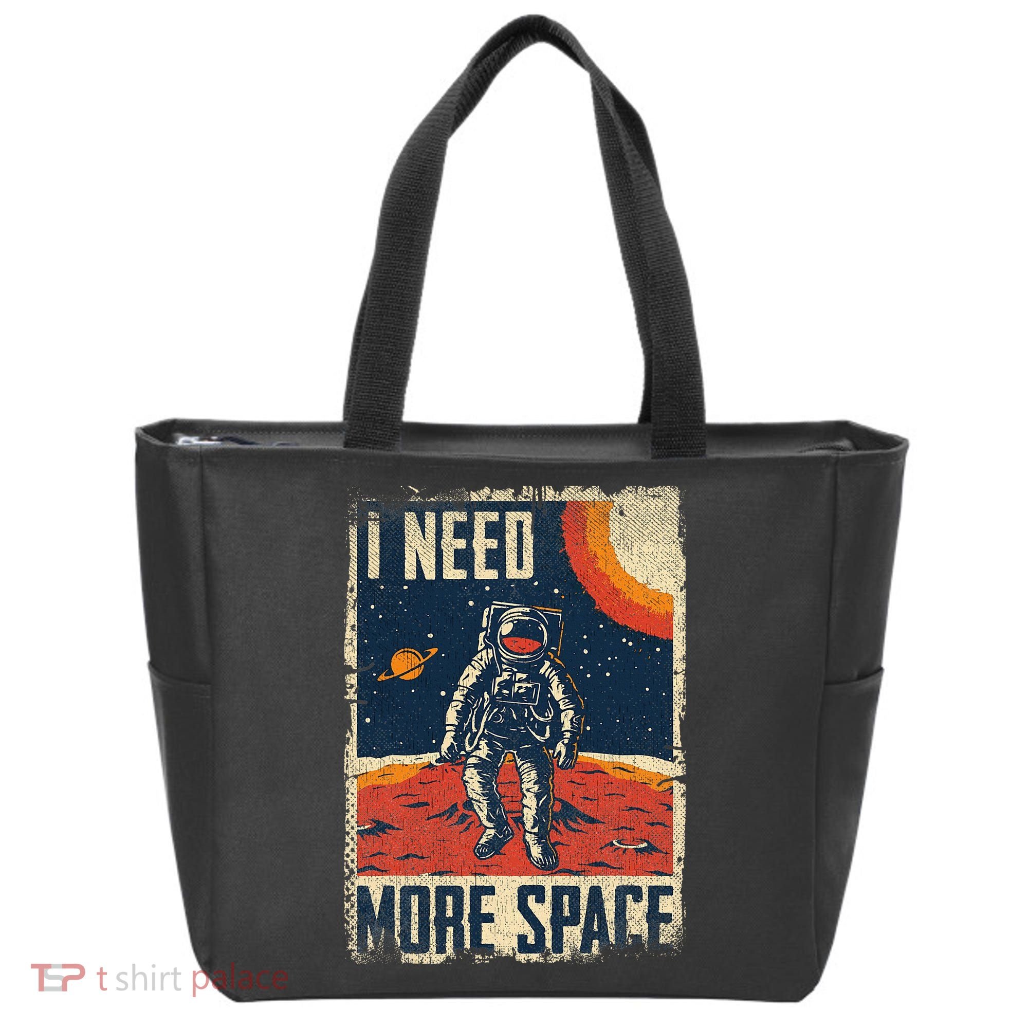 Space Man Astronaut Retro I Need More Space Tote Bag