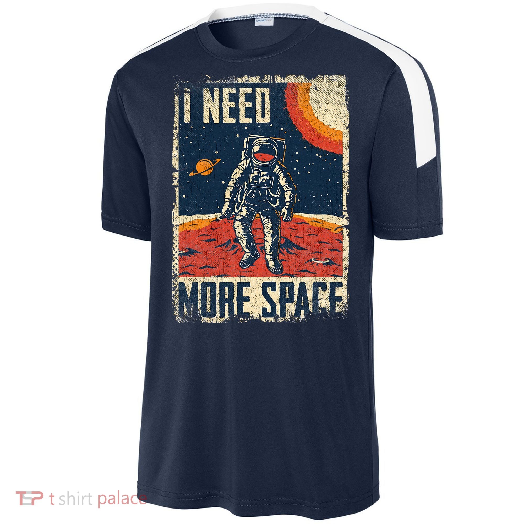 Space Man Astronaut Retro I Need More Space Sport-Tek Competitor United Soccer Jersey