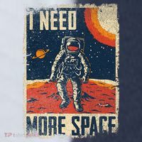 Space Man Astronaut Retro I Need More Space Sport-Tek Competitor United Soccer Jersey thumb 4