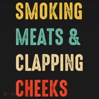 Smoking Meats And Clapping Cheeks Funny BBQ Meat Smoking USA-Made Doggie Bandana thumb 2