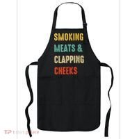 Smoking Meats And Clapping Cheeks Funny BBQ Meat Smoking Apron thumb 0