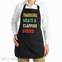 Smoking Meats And Clapping Cheeks Funny BBQ Meat Smoking Apron thumb 2