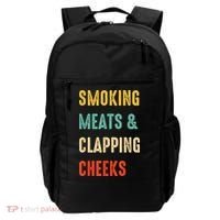 Smoking Meats And Clapping Cheeks Funny BBQ Meat Smoking Backpack thumb 0