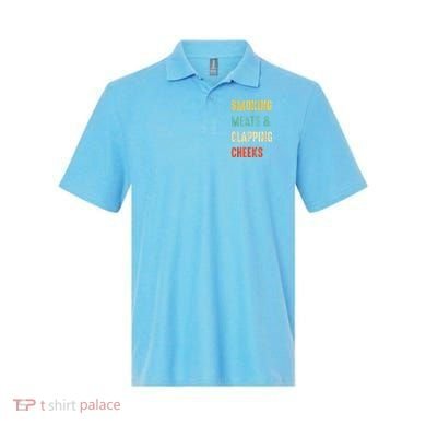 Smoking Meats And Clapping Cheeks Funny BBQ Meat Smoking Polo