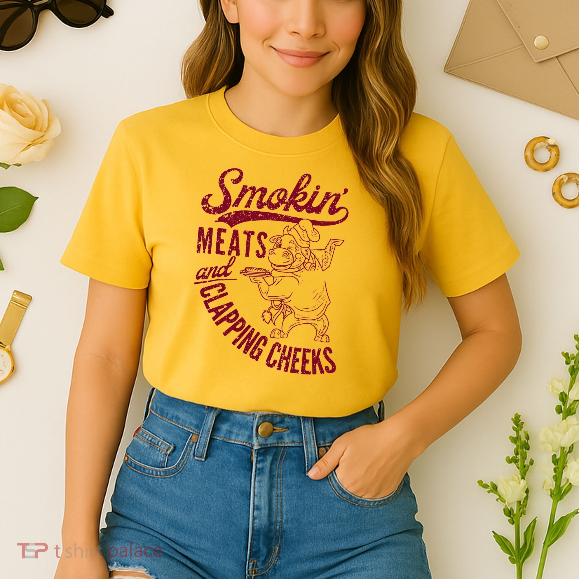 Smoking Meats And Clapping Cheeks Comfort Colors Boxy T-Shirt