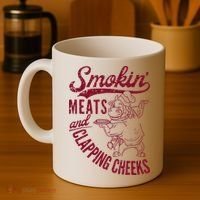 Smoking Meats And Clapping Cheeks Coffee Mug thumb 4