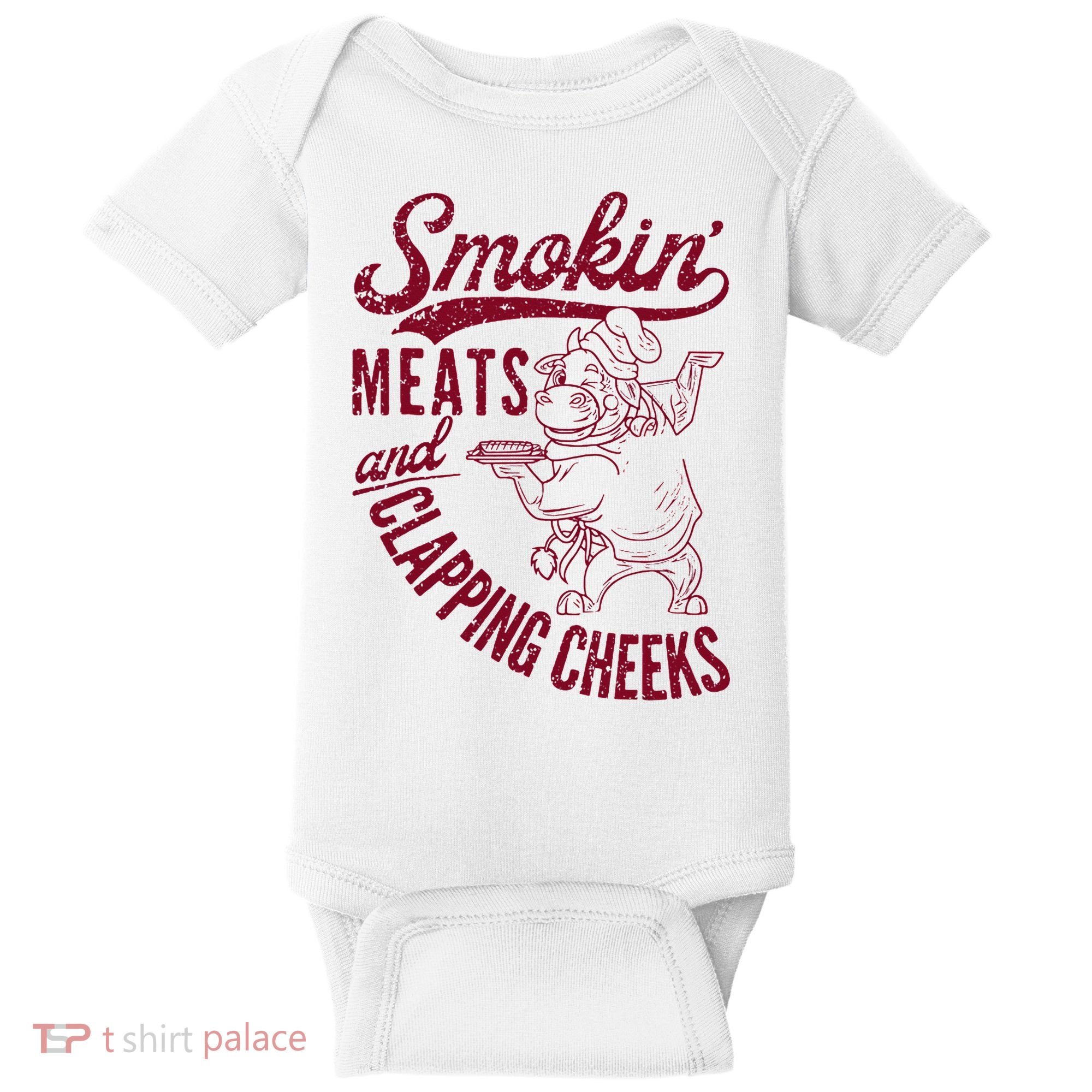 Smoking Meats And Clapping Cheeks Baby Bodysuit