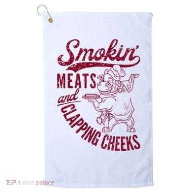 Smoking Meats And Clapping Cheeks Golf Towel