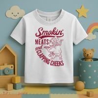Smoking Meats And Clapping Cheeks Toddler T-Shirt thumb 3