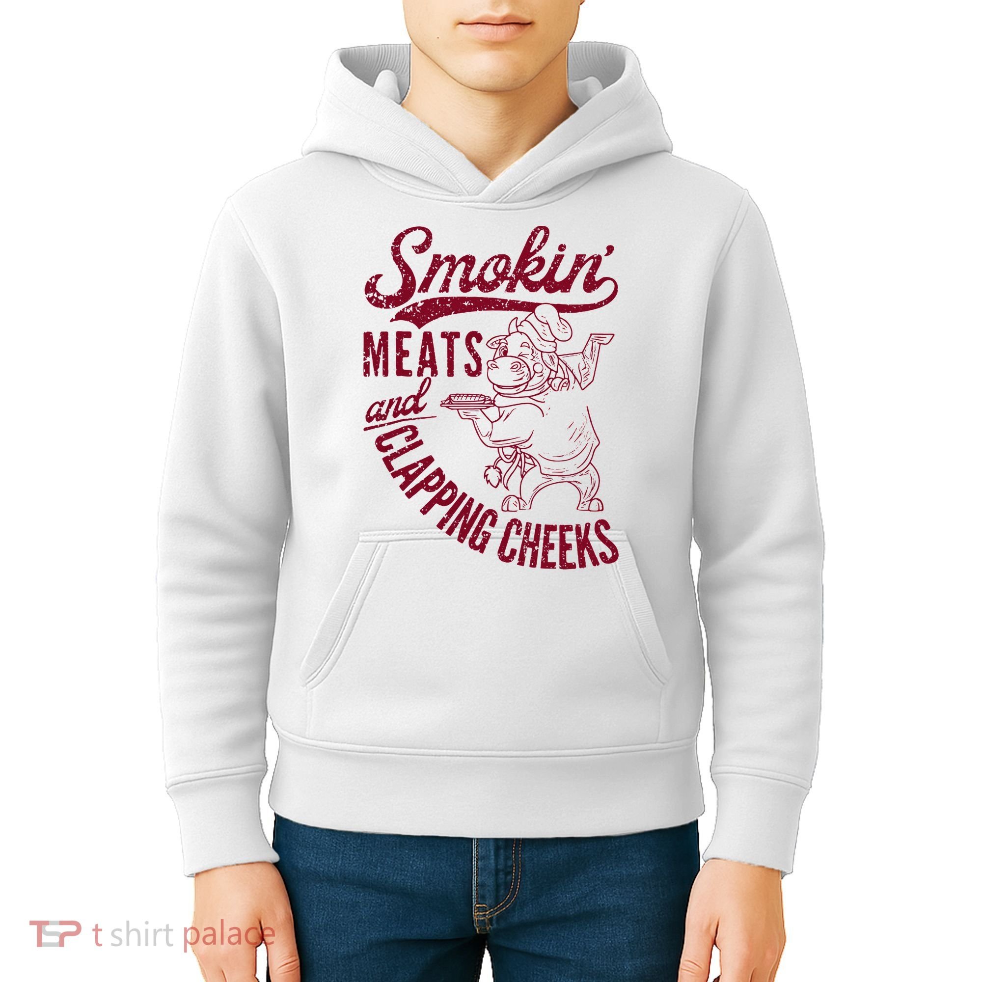 Smoking Meats And Clapping Cheeks Kids Hoodie