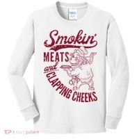 Smoking Meats And Clapping Cheeks Kids Long Sleeve Shirt thumb 0