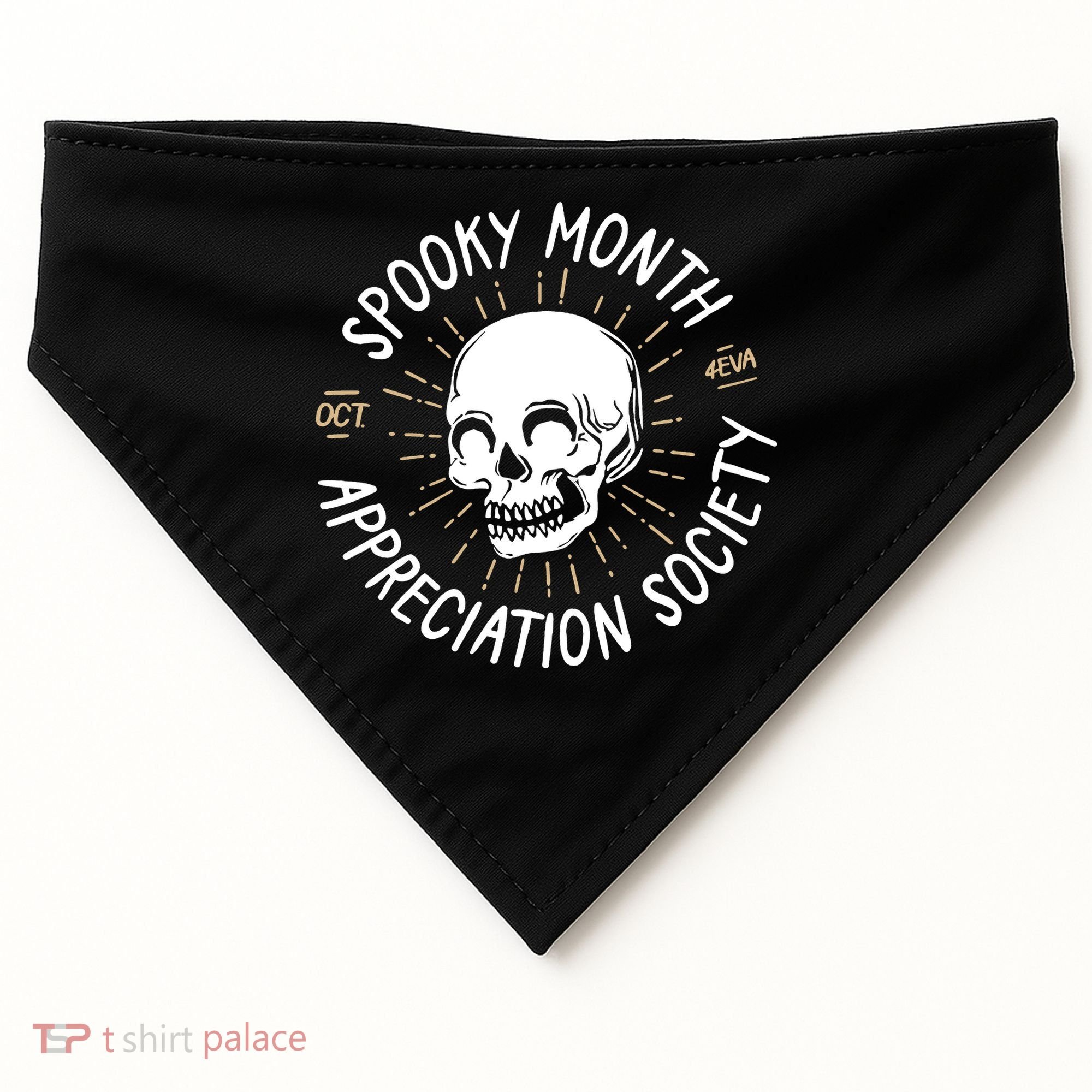 Spooky Month Appreciation Society USA-Made Doggie Bandana