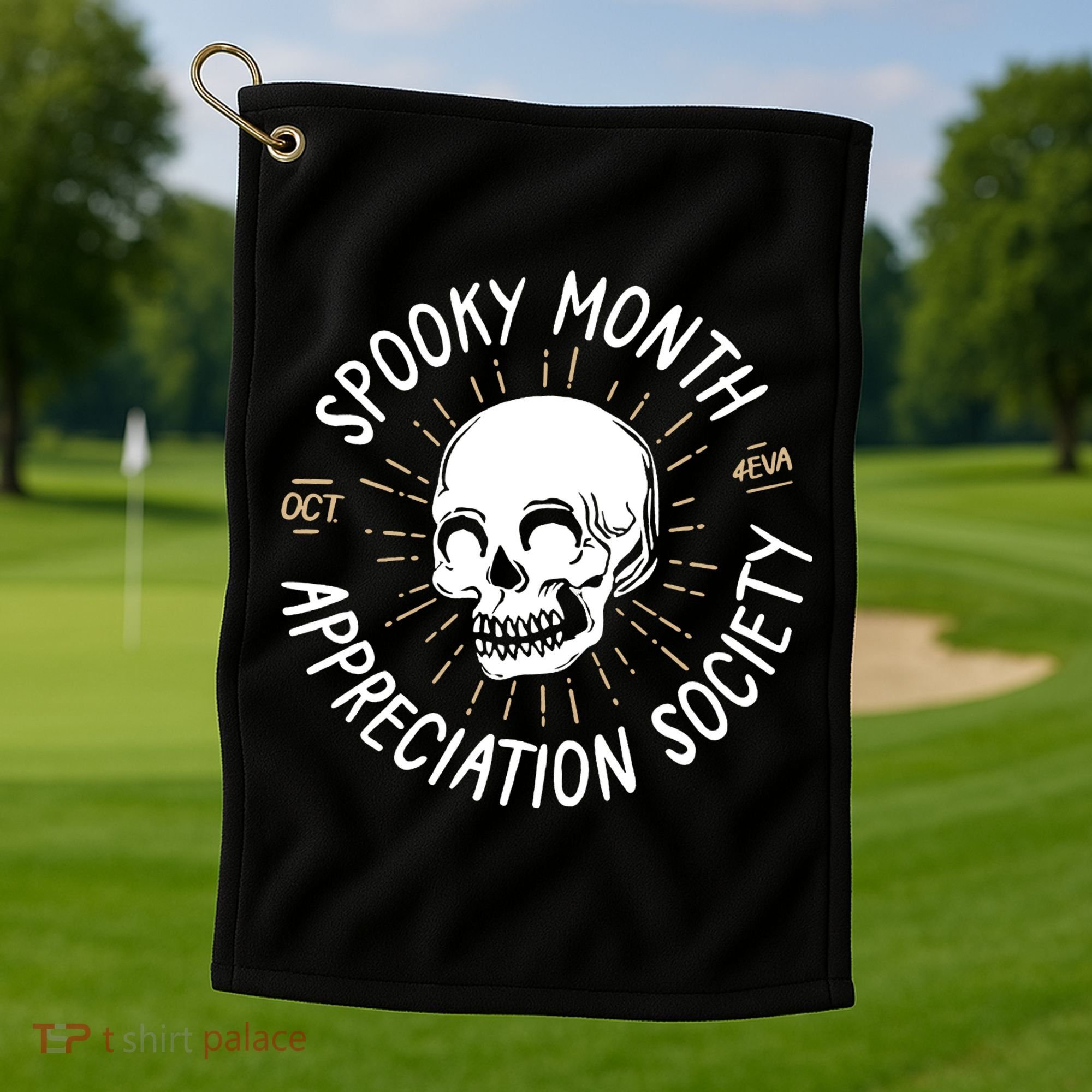 Spooky Month Appreciation Society Golf Towel