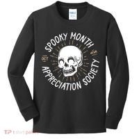 Spooky Month Appreciation Society Kids Long Sleeve Shirt thumb 0