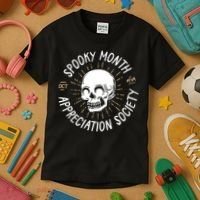 Spooky Month Appreciation Society Kids T-Shirt thumb 3
