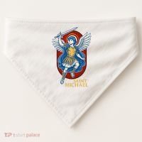Saint Michael Anime USA-Made Doggie Bandana thumb 0