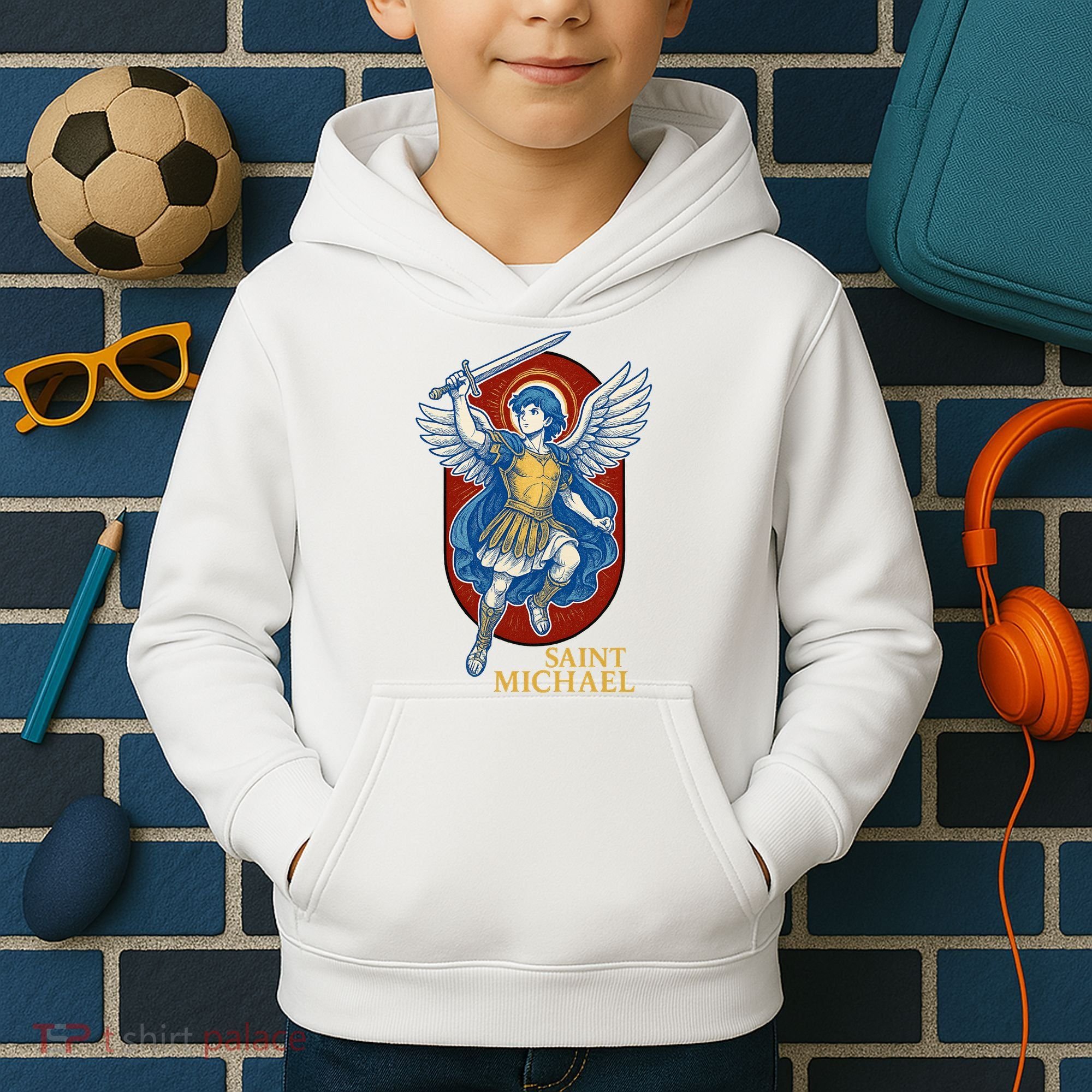Saint Michael Anime Kids Hoodie