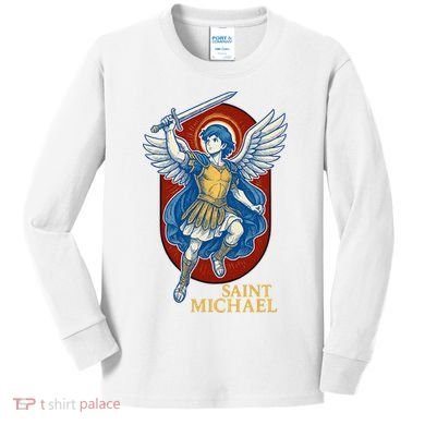Saint Michael Anime Kids Long Sleeve Shirt