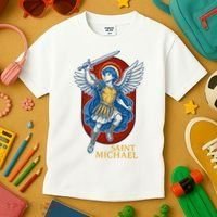 Saint Michael Anime Kids T-Shirt thumb 3