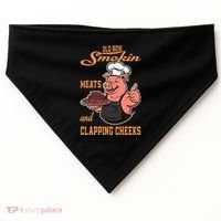 Smoking Meats And Clapping Cheeks USA-Made Doggie Bandana thumb 0