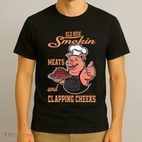 Smoking Meats And Clapping Cheeks T-Shirt thumb 3