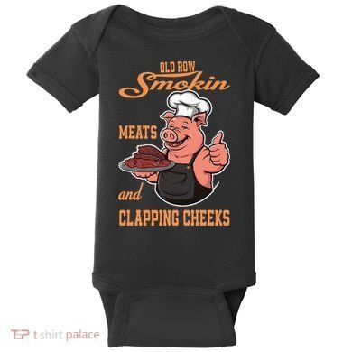 Smoking Meats And Clapping Cheeks Baby Bodysuit