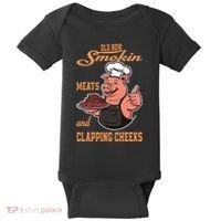 Smoking Meats And Clapping Cheeks Baby Bodysuit thumb 0