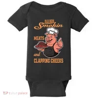 Smoking Meats And Clapping Cheeks Baby Bodysuit thumb 0