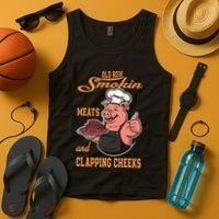 Smoking Meats And Clapping Cheeks Tank Top thumb 4