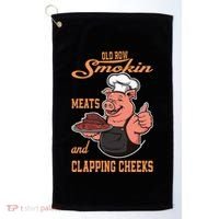 Smoking Meats And Clapping Cheeks Golf Towel thumb 0