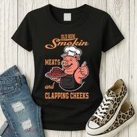 Smoking Meats And Clapping Cheeks Women's T-Shirt thumb 3