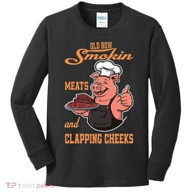 Smoking Meats And Clapping Cheeks Kids Long Sleeve Shirt