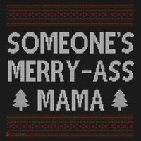 Somones Merry Ass Mama Funny Ugly Christmas Women's Tank Top thumb 5