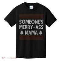 Somones Merry Ass Mama Funny Ugly Christmas Kids T-Shirt thumb 0