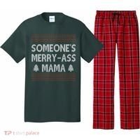 Somones Merry Ass Mama Funny Ugly Christmas Pajama Set thumb 0