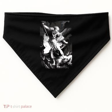 Saint Michael Archangel Angel Catholic Patron Gift USA-Made Doggie Bandana
