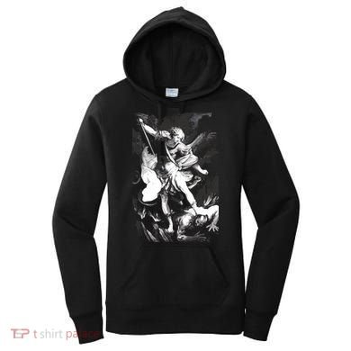 Saint Michael Archangel Angel Catholic Patron Gift Women's Hoodie