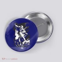 Saint Michael Archangel Angel Catholic Patron Gift Button thumb 0