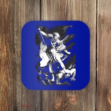 Saint Michael Archangel Angel Catholic Patron Gift Coaster