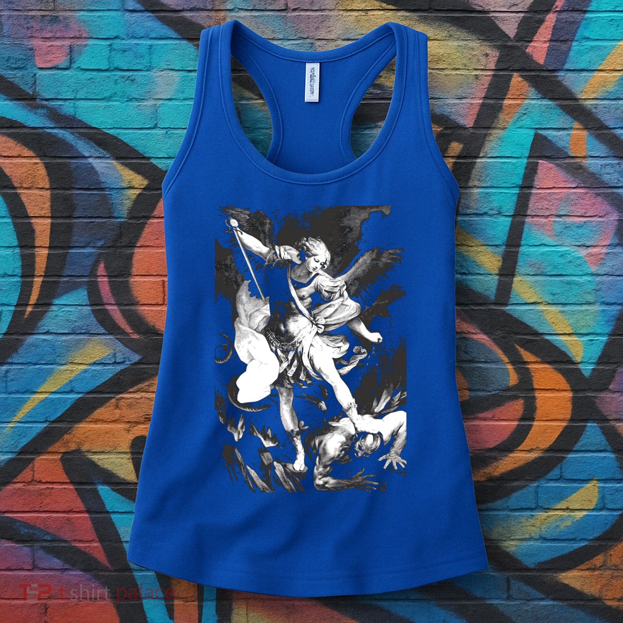 Saint Michael Archangel Angel Catholic Patron Gift Women's Tank Top