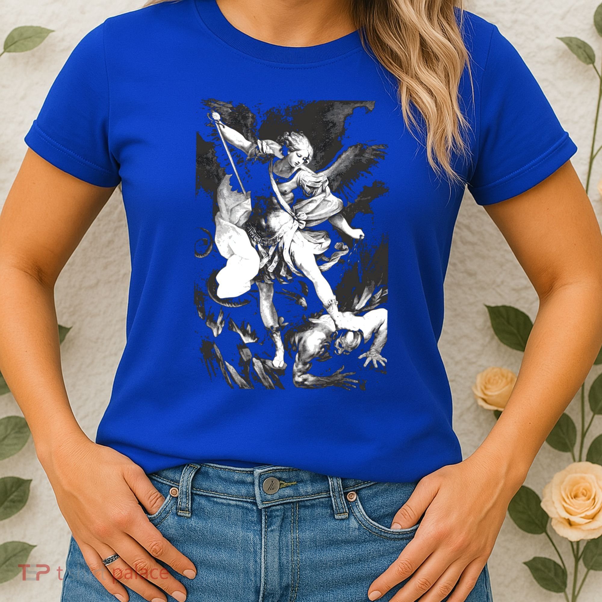 Saint Michael Archangel Angel Catholic Patron Gift Women's T-Shirt