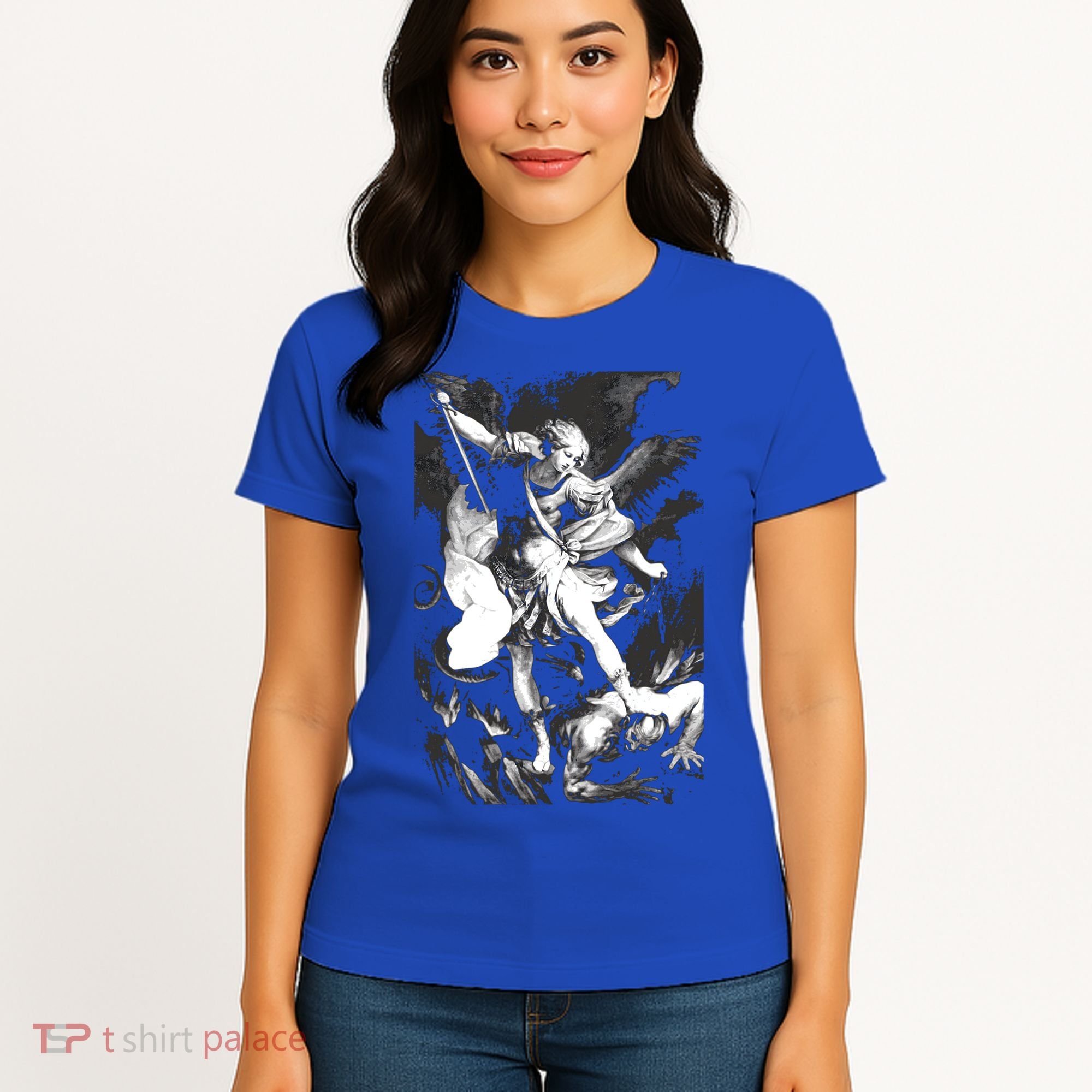 Saint Michael Archangel Angel Catholic Patron Gift Women's T-Shirt