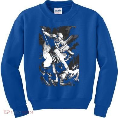 Saint Michael Archangel Angel Catholic Patron Gift Kids Sweatshirt
