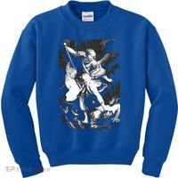 Saint Michael Archangel Angel Catholic Patron Gift Kids Sweatshirt thumb 0