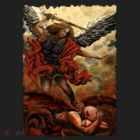 Saint Michael ArchAngel Painting Women's Sweatshirt thumb 2