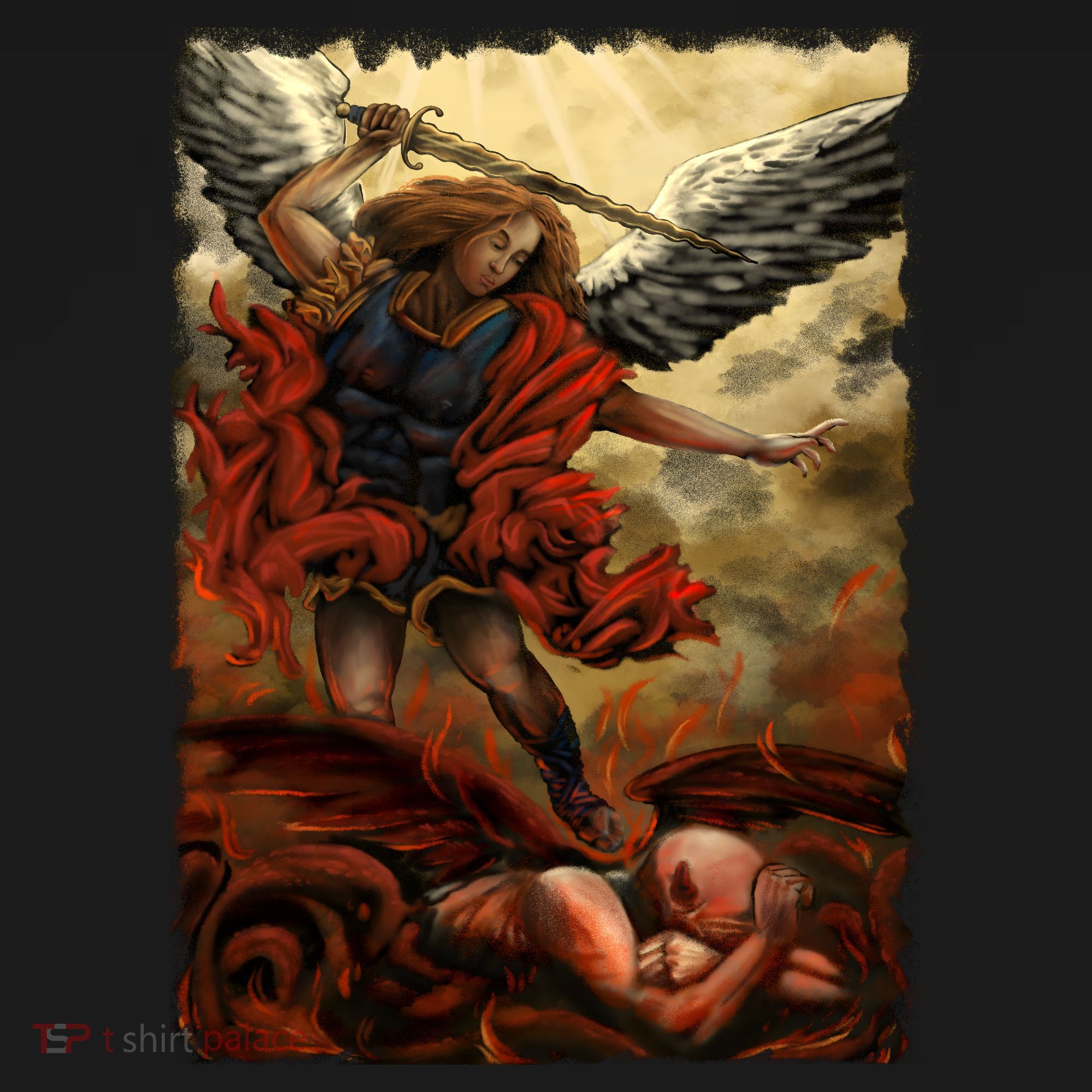 Saint Michael ArchAngel Painting Tote Bag