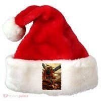 Saint Michael ArchAngel Painting Santa Hat thumb 0
